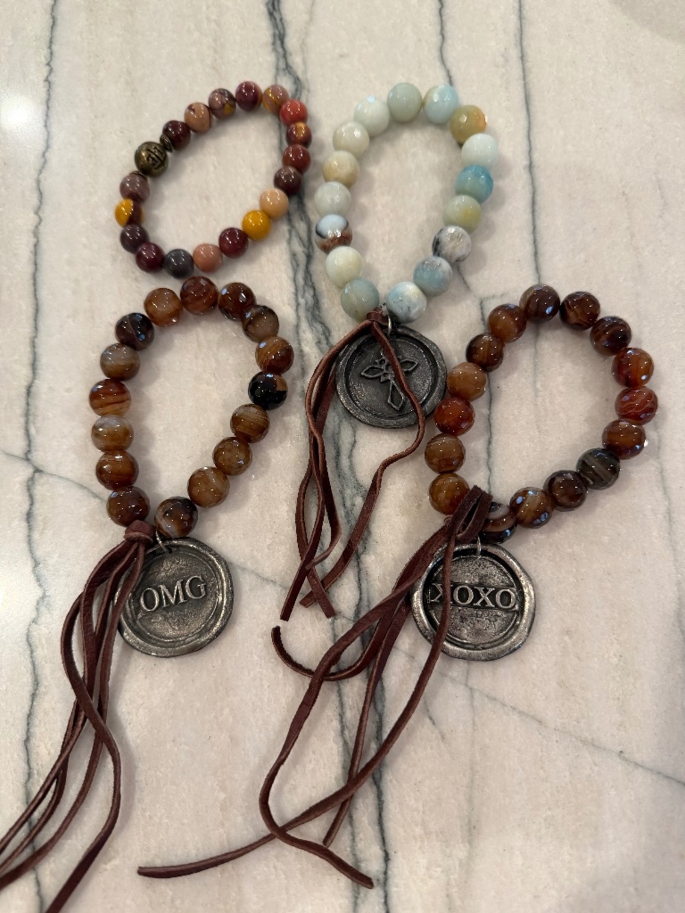Bracelets purchased from a boutique